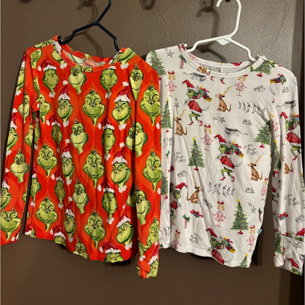 Posh Peanut 5/6 Grinch pajama sets Bundle